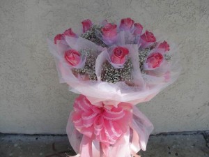 Forever Love Dozen Pink Roses   