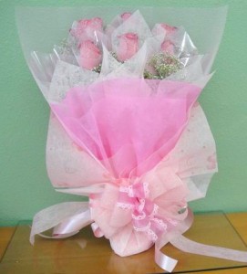 Pretty Pink Roses - hk004     