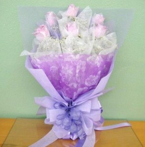 Spring Happiness Lavender Roses - hk005   