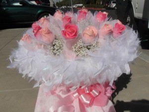 Romantic Light and Hot Pink Roses - hk006   